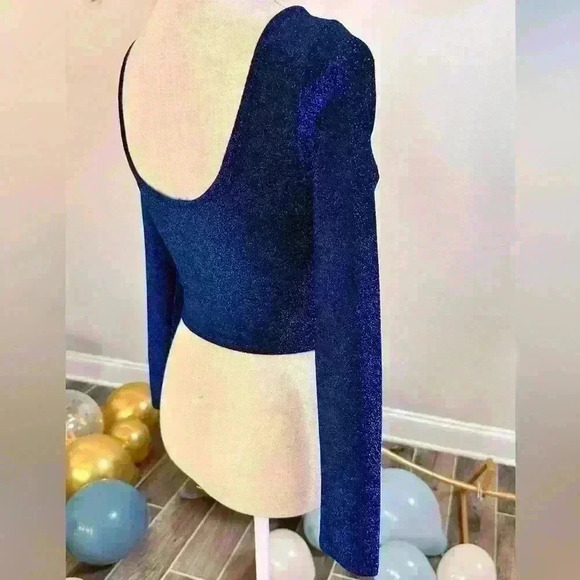 fashion nova royal blue top, size small - Picture 6 of 9